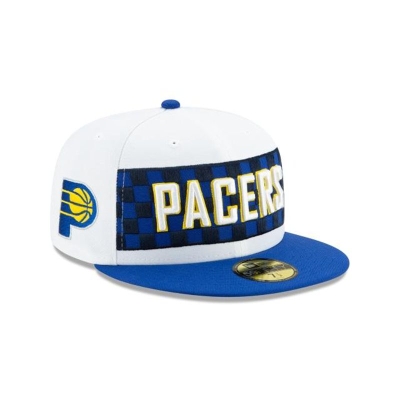 Indiana Pacers Gorra | New Era 2019 NBA Authentics City Series 59fifty Fitted Cap Mexico - Blancos